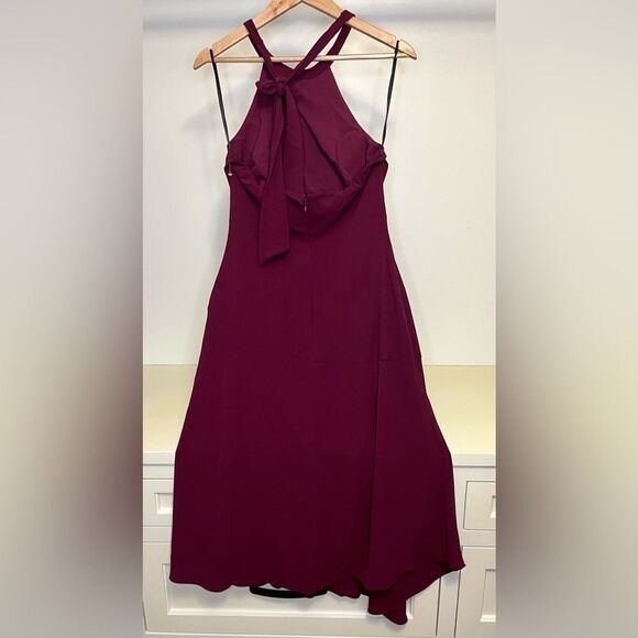 NWOT -Donna Morgan Crêpe Halter Dress size 6 - Picture 3 of 5